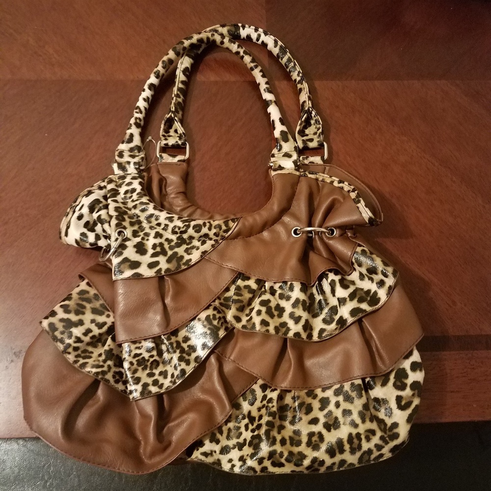 leopard print purse